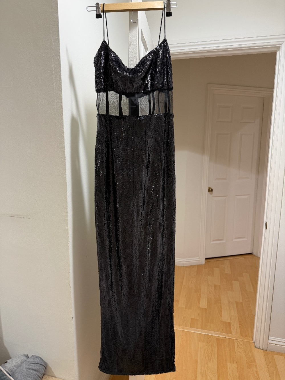 Eliya The Label black sequin dress SIZE L